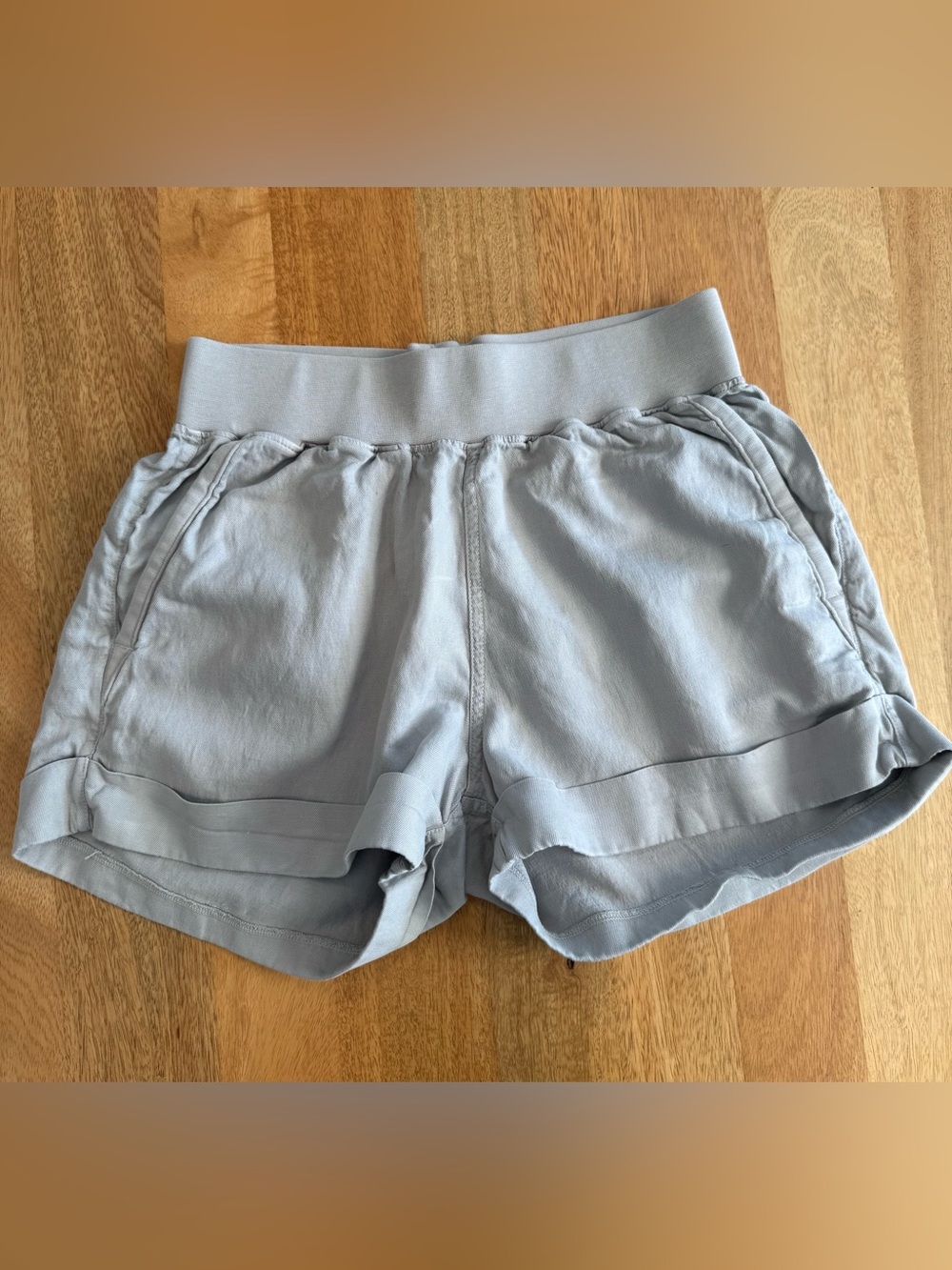 Faherty Linen Blend Casual Shorts Gray Sz S